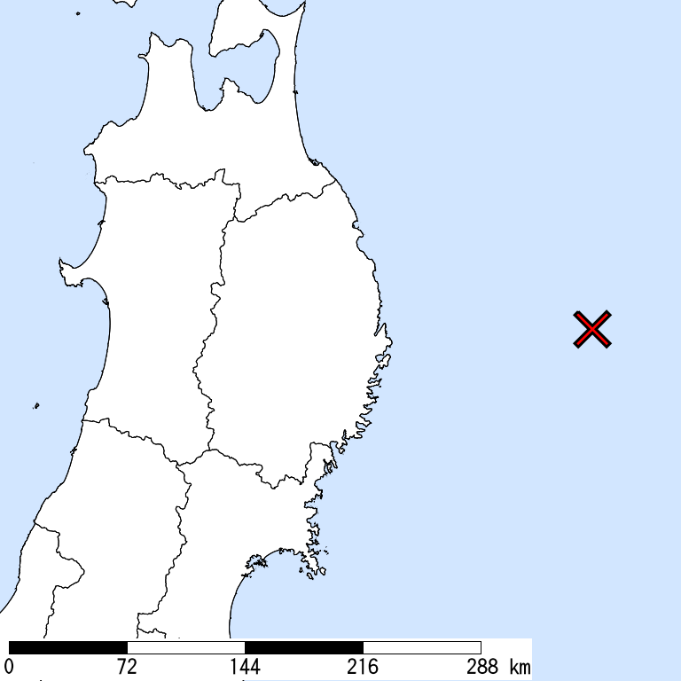 推定震度6弱以上の震度遭遇人口地図