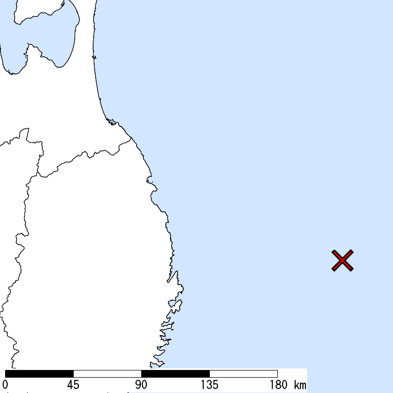推定震度5弱以上の震度遭遇人口地図