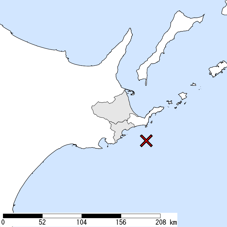 推定震度5弱以上の震度遭遇人口地図