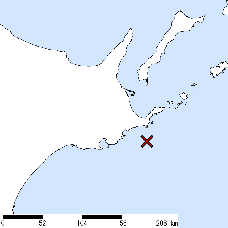 推定震度6弱以上の震度遭遇人口地図