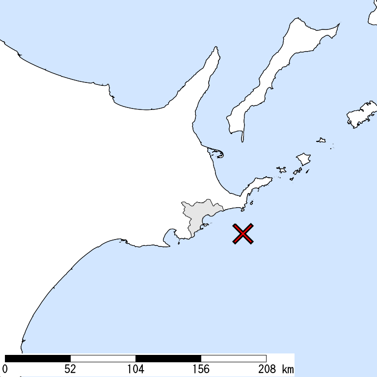 推定震度5弱以上の震度遭遇人口地図