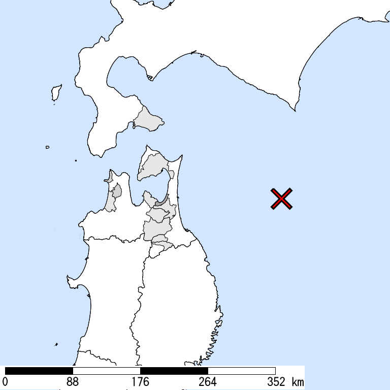 推定震度5弱以上の震度遭遇人口地図