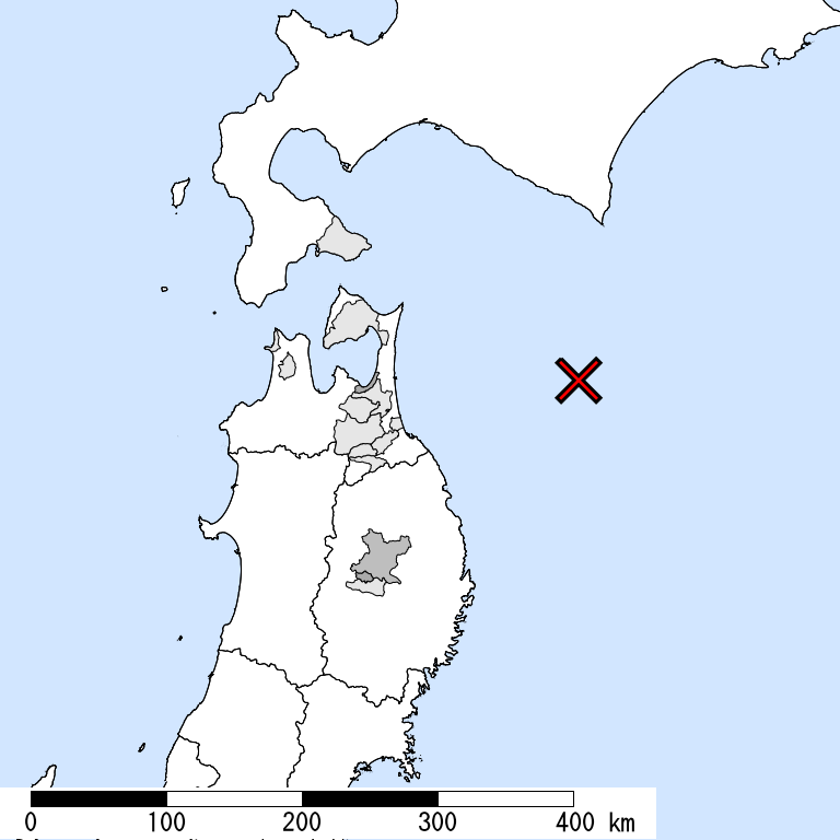 推定震度5弱以上の震度遭遇人口地図