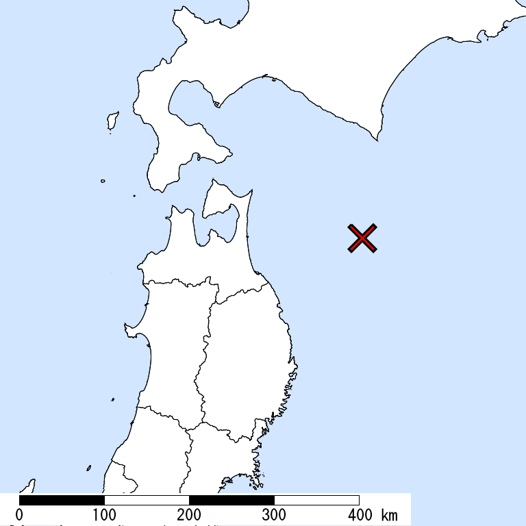 推定震度6弱以上の震度遭遇人口地図