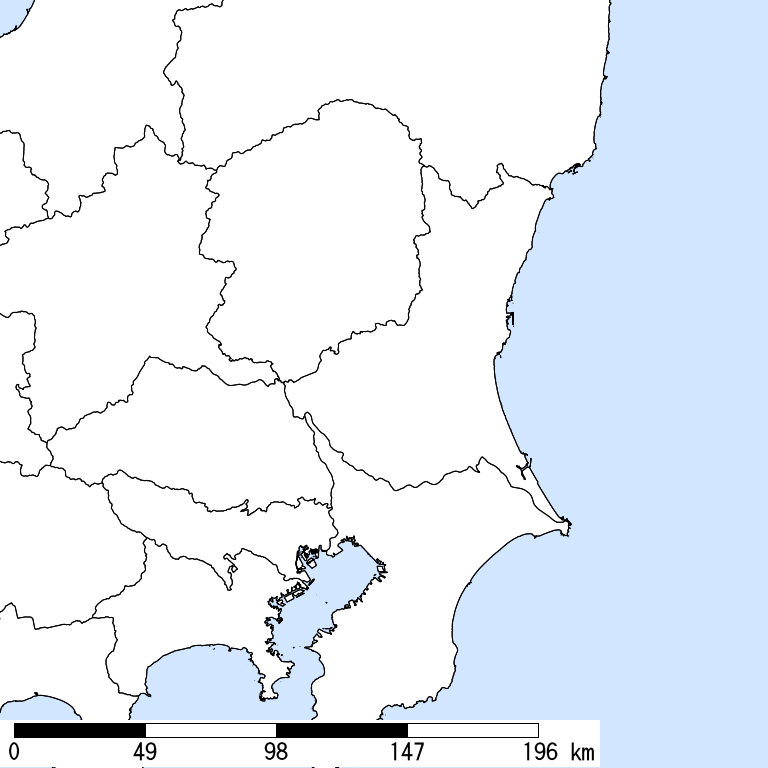推定震度6弱以上の震度遭遇人口地図