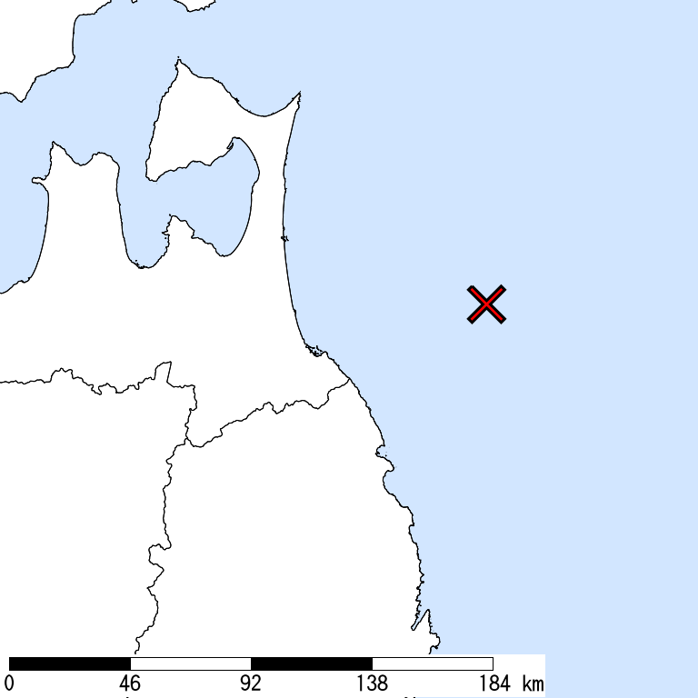 推定震度5弱以上の震度遭遇人口地図