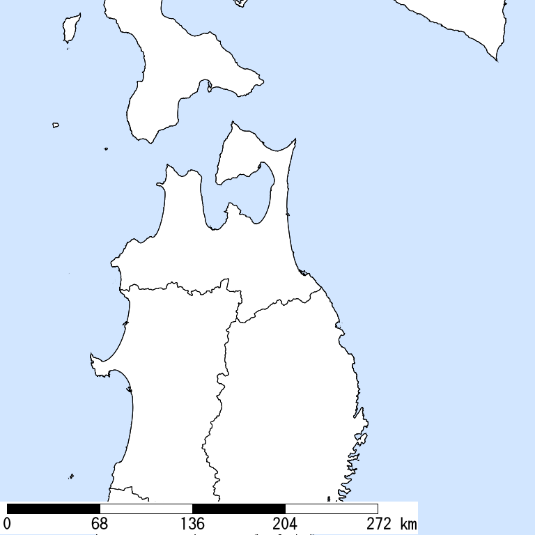 推定震度5強以上の震度遭遇人口地図