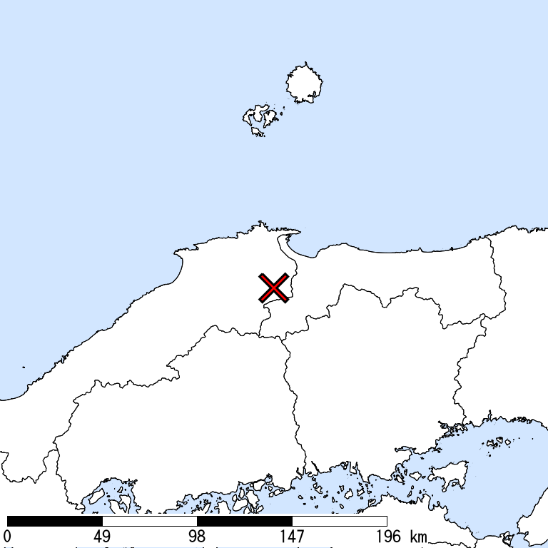推定震度6弱以上の震度遭遇人口地図