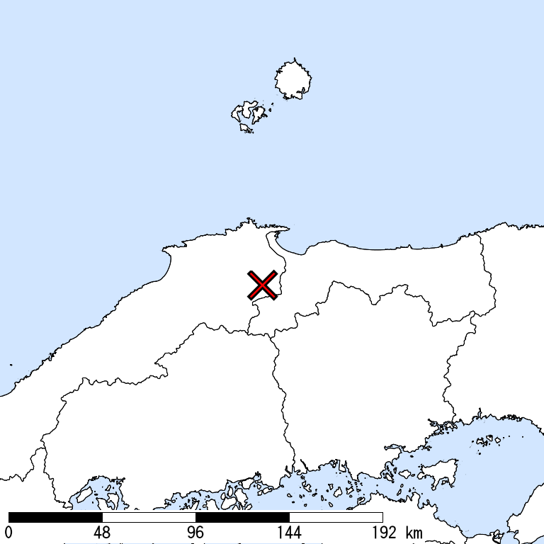 推定震度5弱以上の震度遭遇人口地図