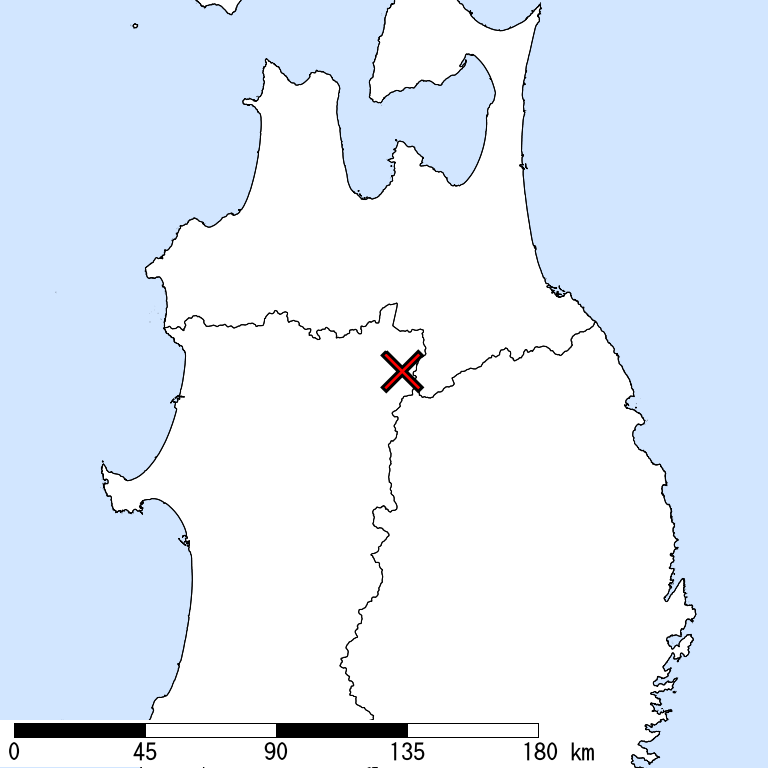 推定震度5強以上の震度遭遇人口地図