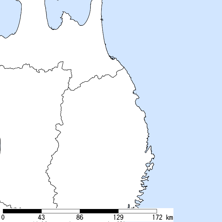 推定震度6弱以上の震度遭遇人口地図