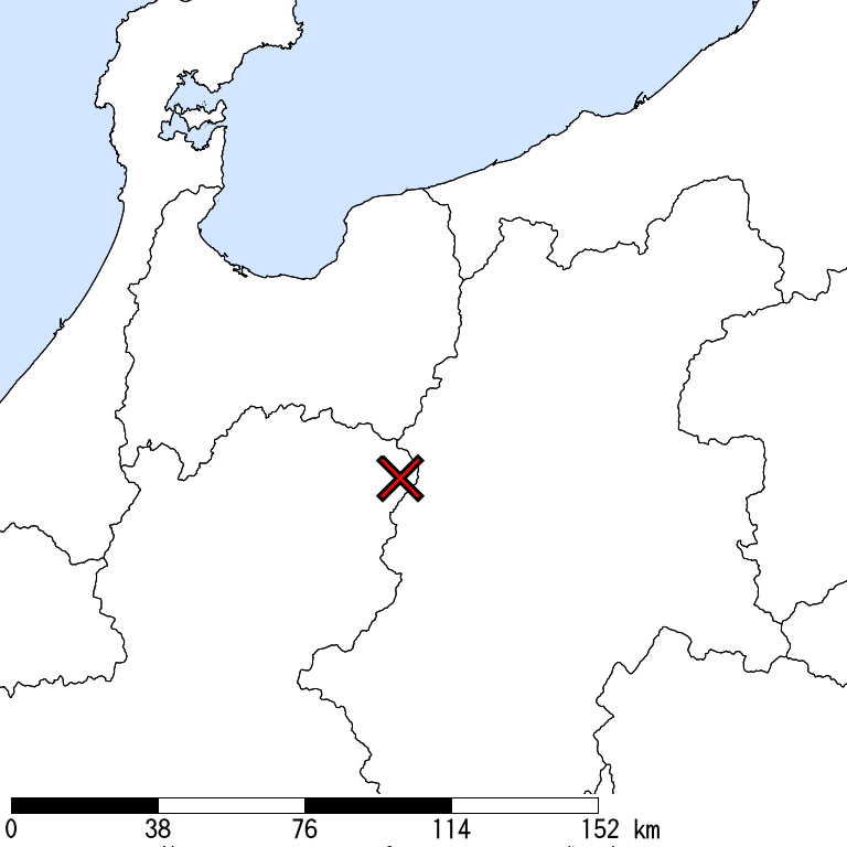推定震度5弱以上の震度遭遇人口地図