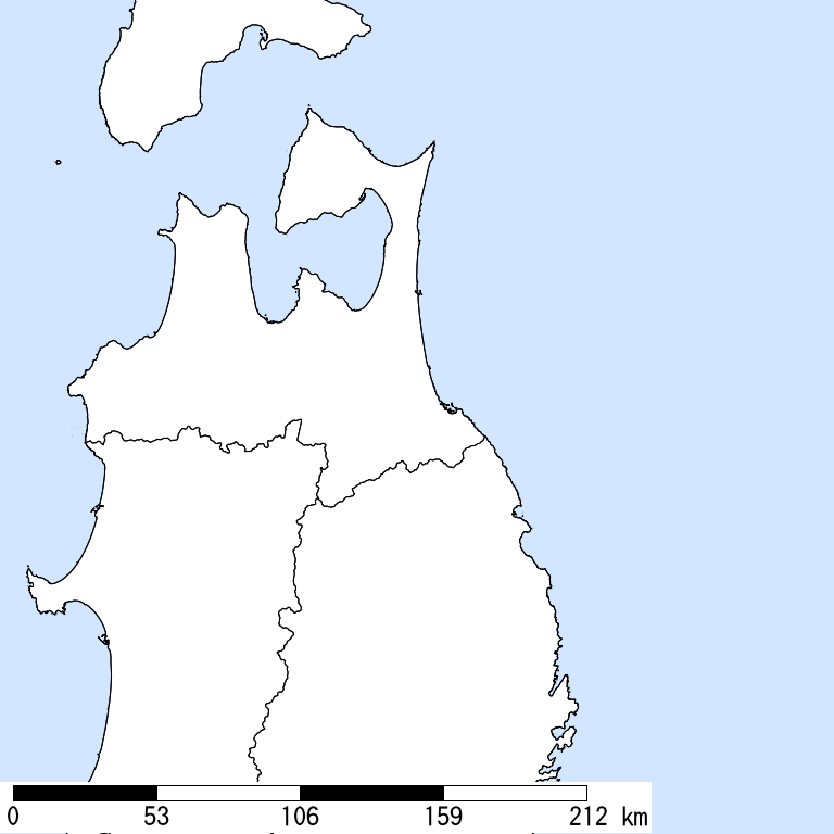 推定震度6弱以上の震度遭遇人口地図