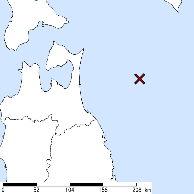 推定震度6強以上の震度遭遇人口地図