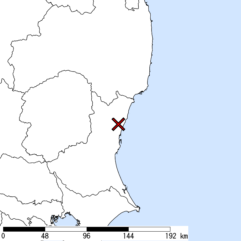 推定震度5弱以上の震度遭遇人口地図