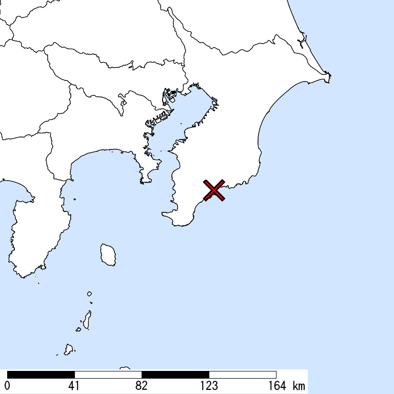 推定震度5弱以上の震度遭遇人口地図