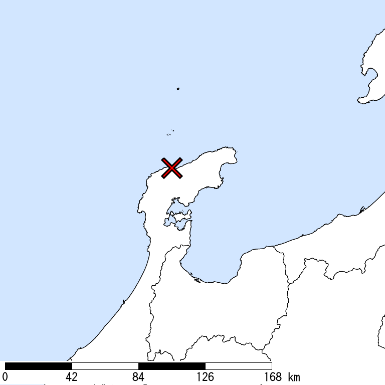 推定震度6弱以上の震度遭遇人口地図