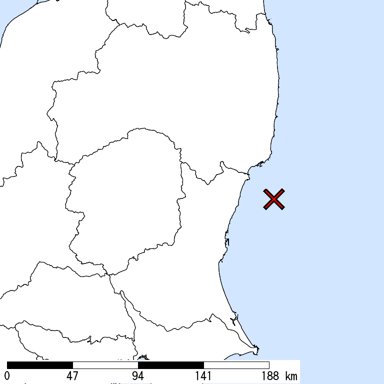推定震度6強以上の震度遭遇人口地図