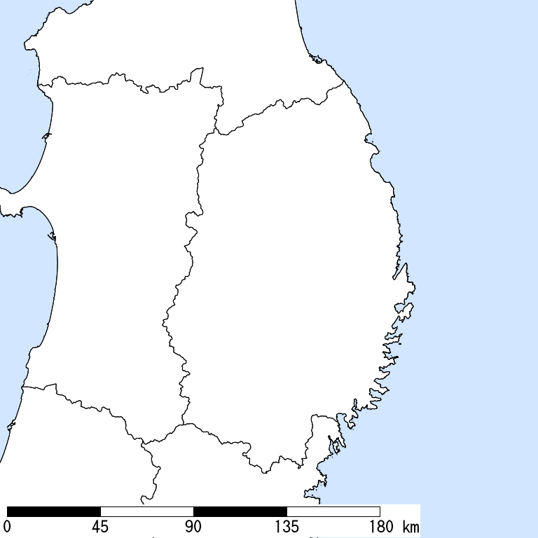 推定震度6弱以上の震度遭遇人口地図