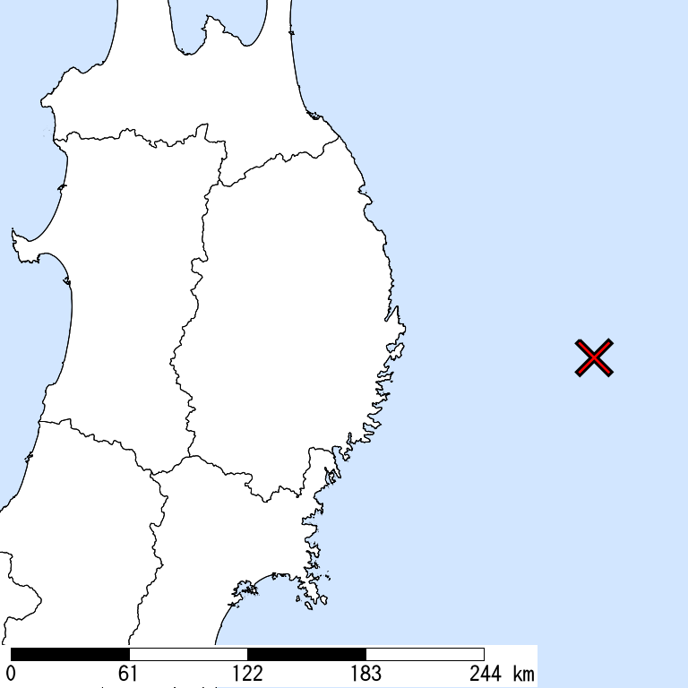 推定震度5強以上の震度遭遇人口地図