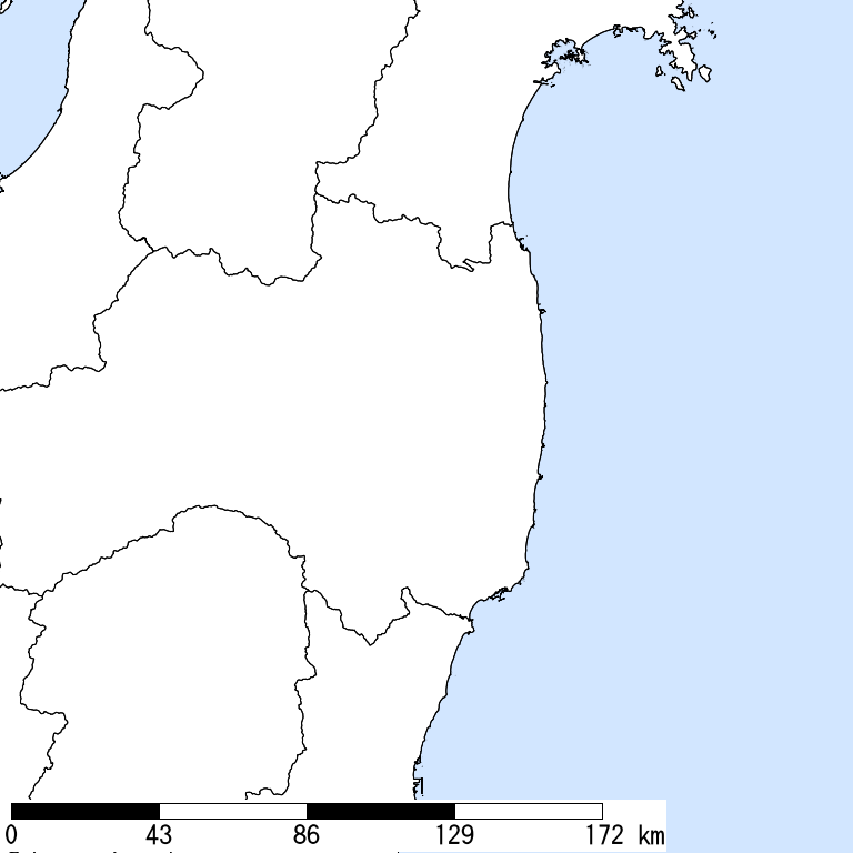 推定震度5強以上の震度遭遇人口地図