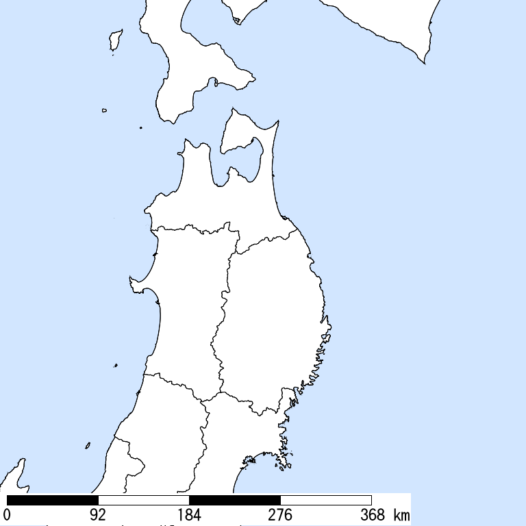 推定震度5強以上の震度遭遇人口地図