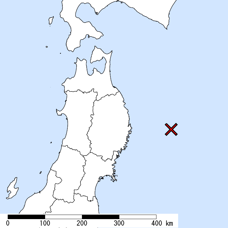 推定震度5強以上の震度遭遇人口地図
