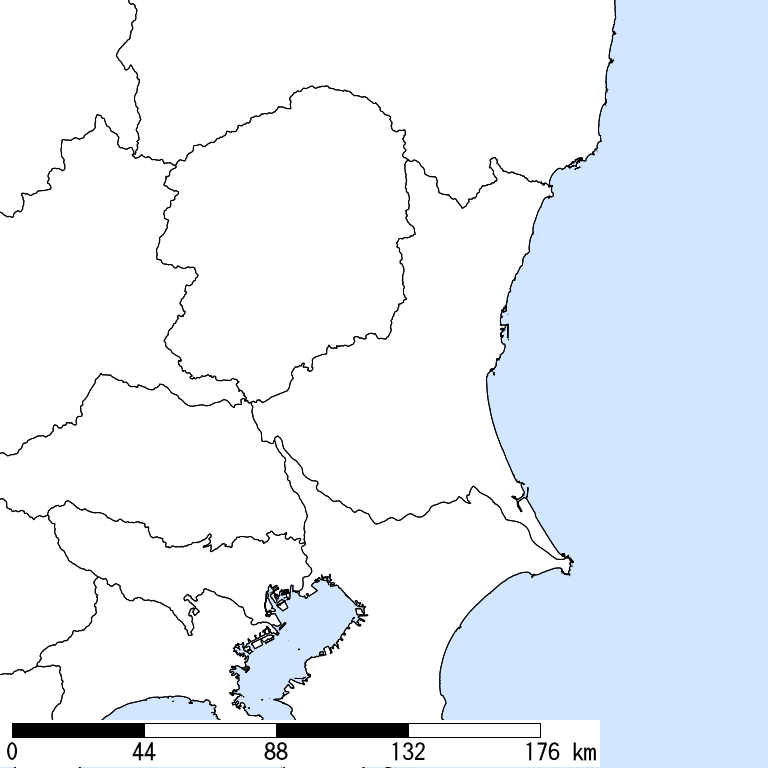推定震度6弱以上の震度遭遇人口地図