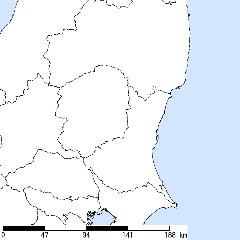 推定震度5強以上の震度遭遇人口地図