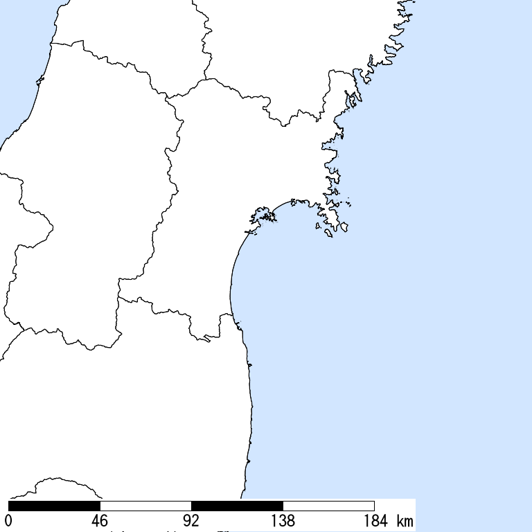推定震度5強以上の震度遭遇人口地図