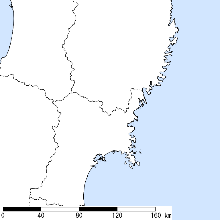 推定震度6弱以上の震度遭遇人口地図