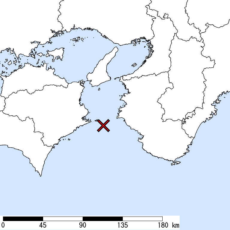 推定震度6弱以上の震度遭遇人口地図