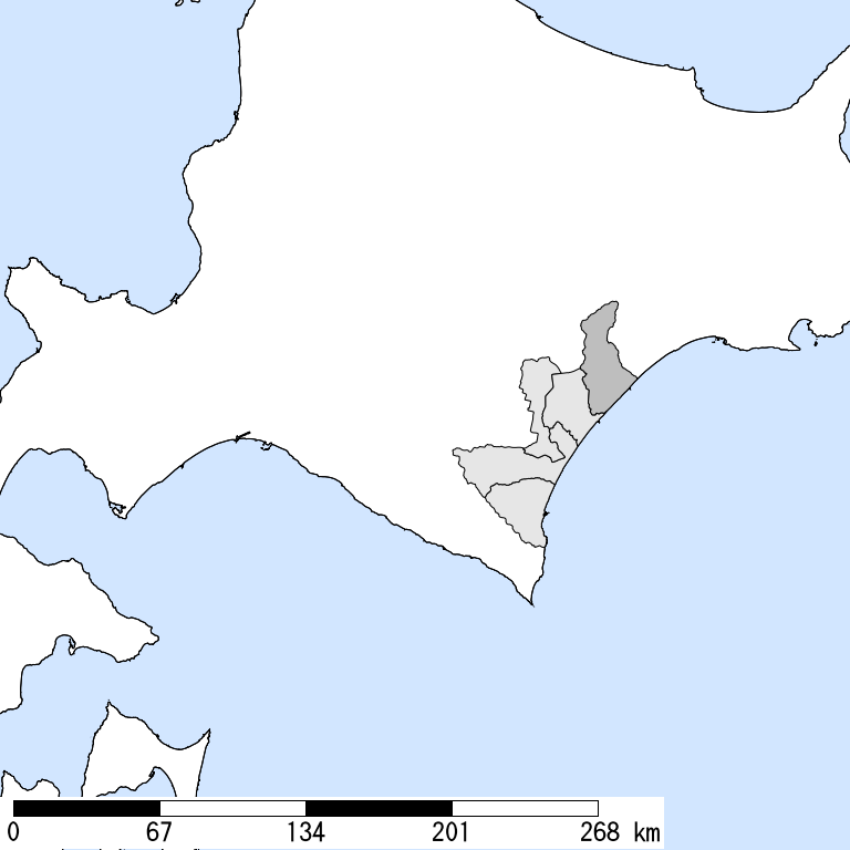 推定震度5強以上の震度遭遇人口地図