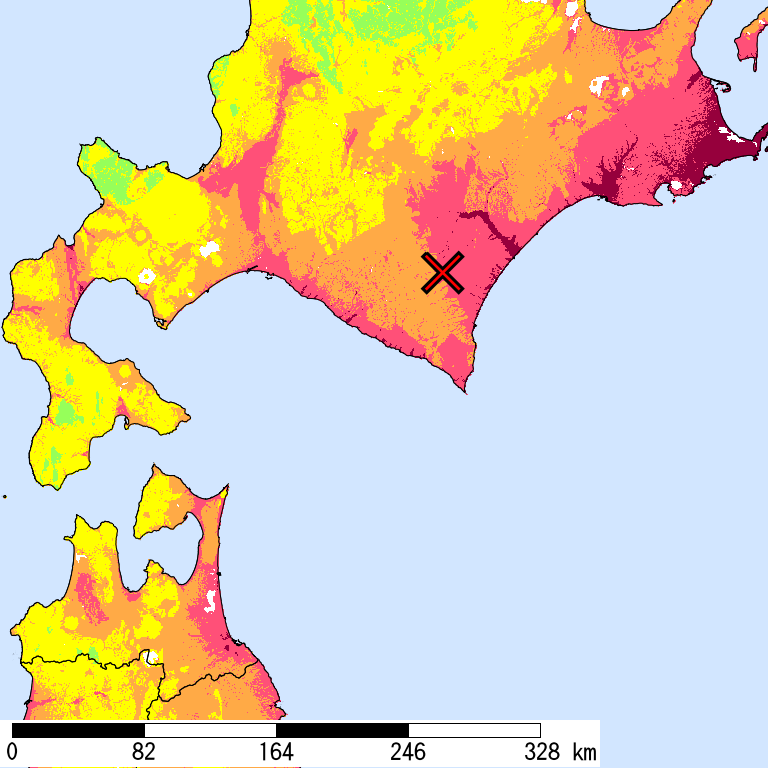 I<sub>s</sub> Distribution of 2% Probability of Exceedance in 50 Years