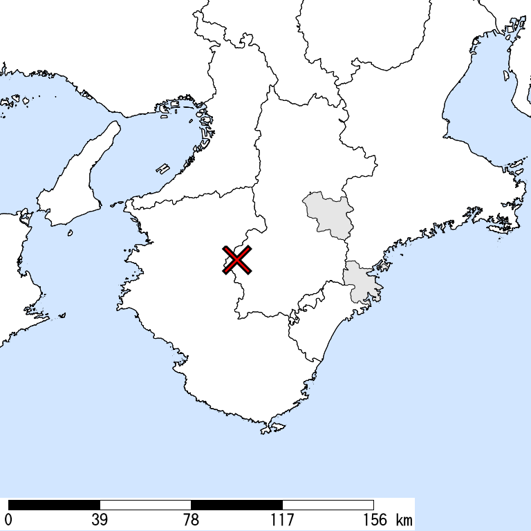 推定震度5弱以上の震度遭遇人口地図