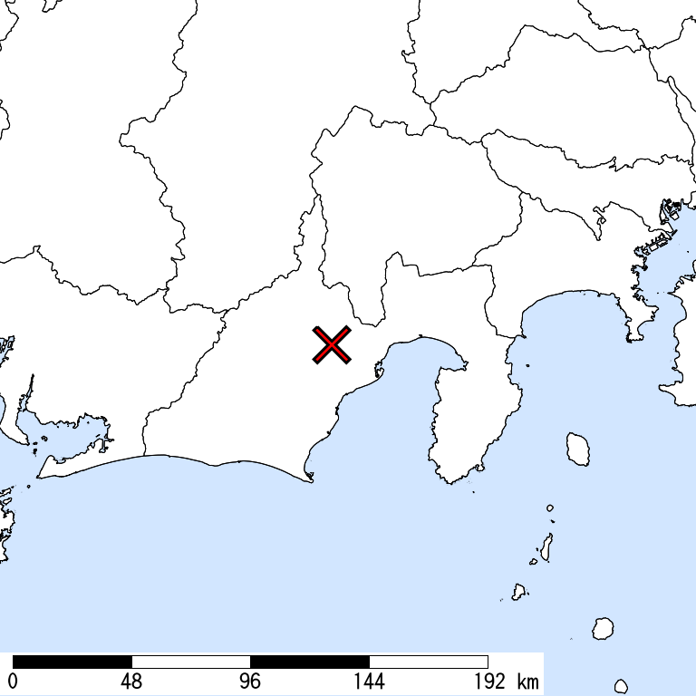 推定震度5弱以上の震度遭遇人口地図