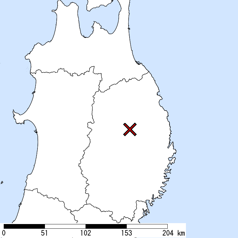 推定震度6強以上の震度遭遇人口地図