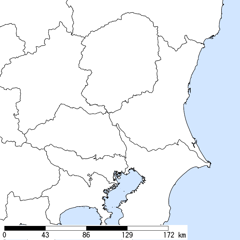 推定震度5強以上の震度遭遇人口地図