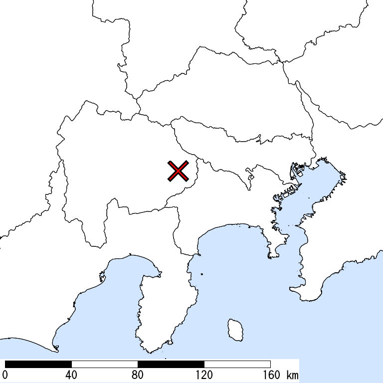 推定震度6強以上の震度遭遇人口地図