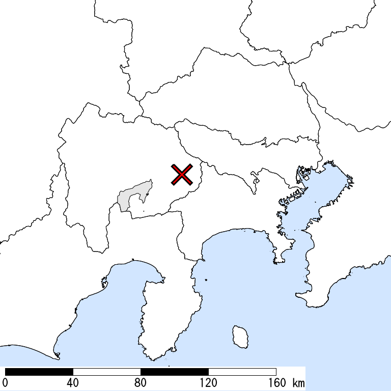 推定震度6弱以上の震度遭遇人口地図