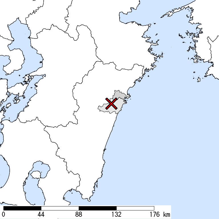 推定震度5弱以上の震度遭遇人口地図