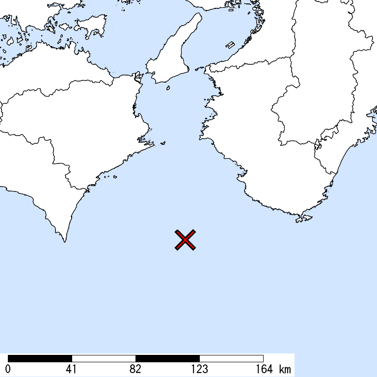 推定震度5強以上の震度遭遇人口地図