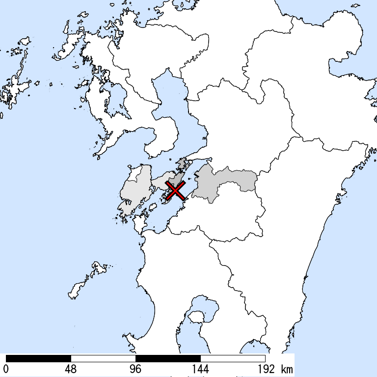 推定震度5弱以上の震度遭遇人口地図