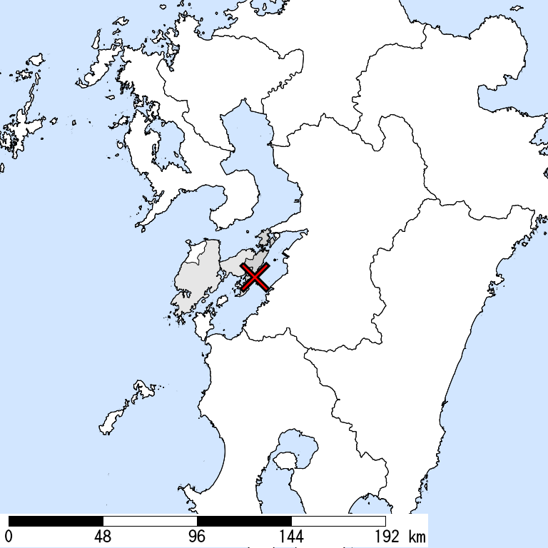 推定震度5強以上の震度遭遇人口地図