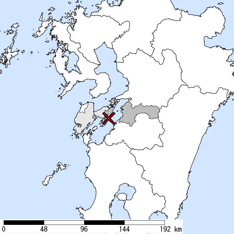 推定震度5弱以上の震度遭遇人口地図