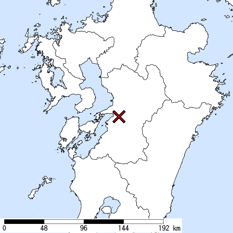 推定震度5強以上の震度遭遇人口地図