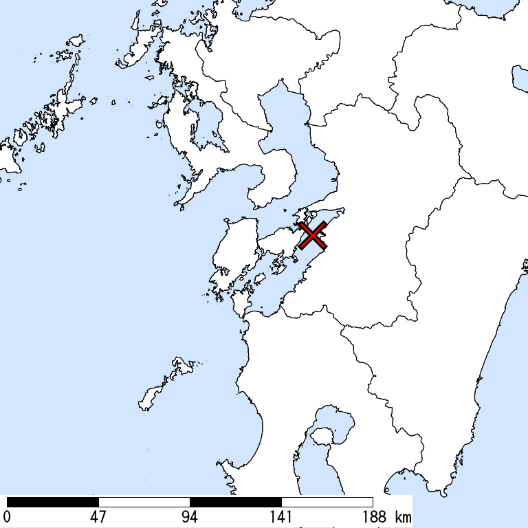 推定震度5弱以上の震度遭遇人口地図