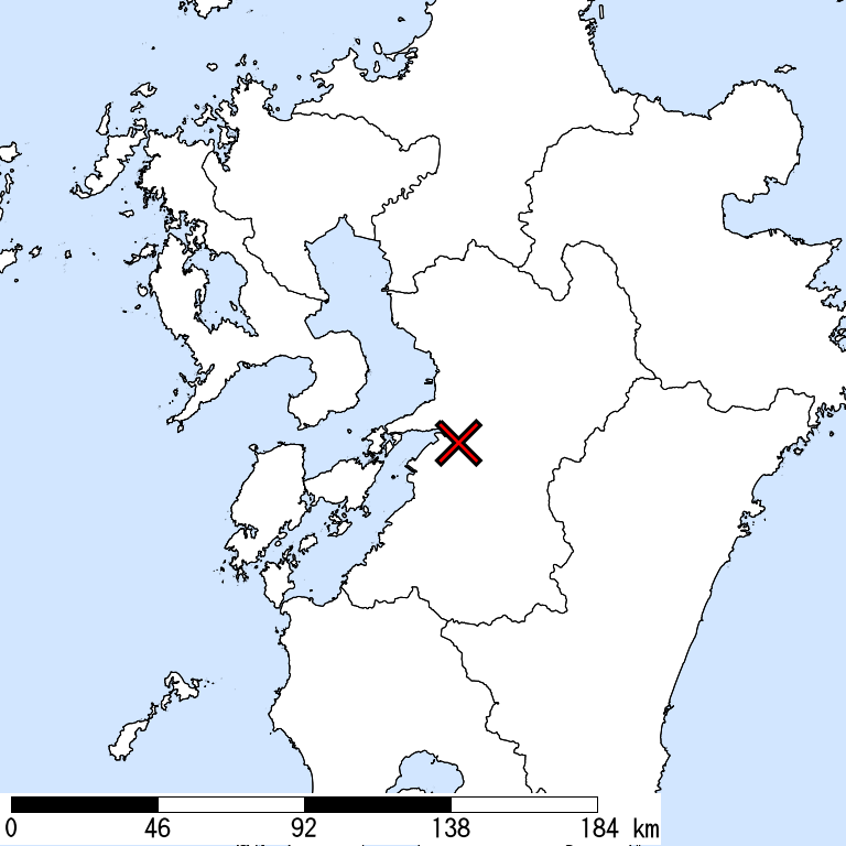 推定震度6強以上の震度遭遇人口地図