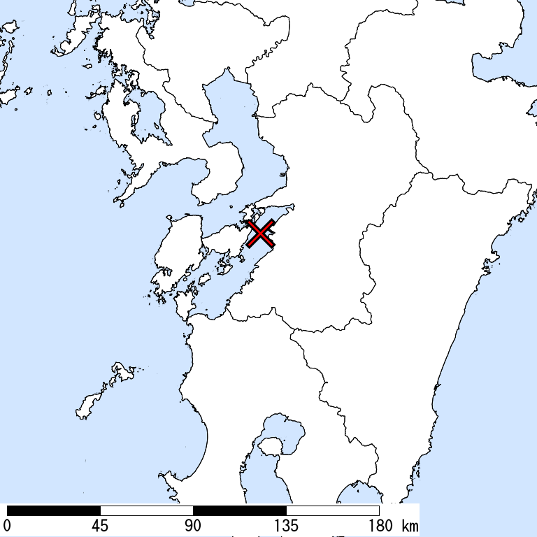 推定震度5強以上の震度遭遇人口地図