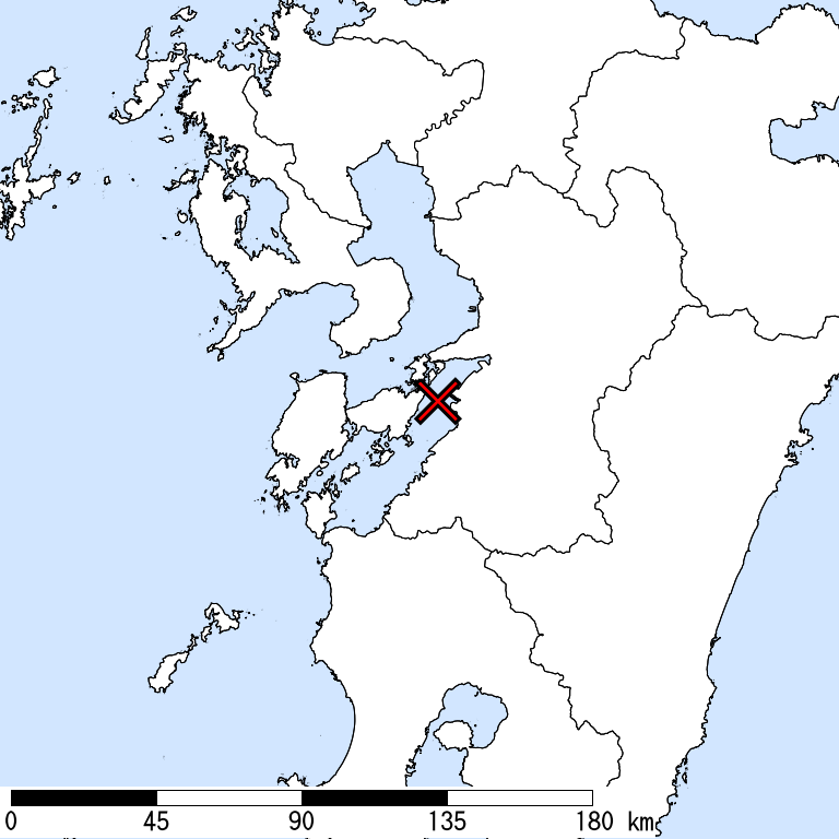 推定震度5弱以上の震度遭遇人口地図